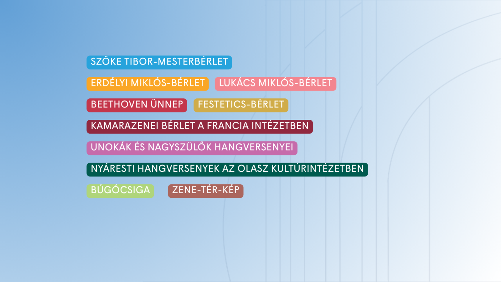 Hangverseny-sorozataink a 2026/2027-es évadban